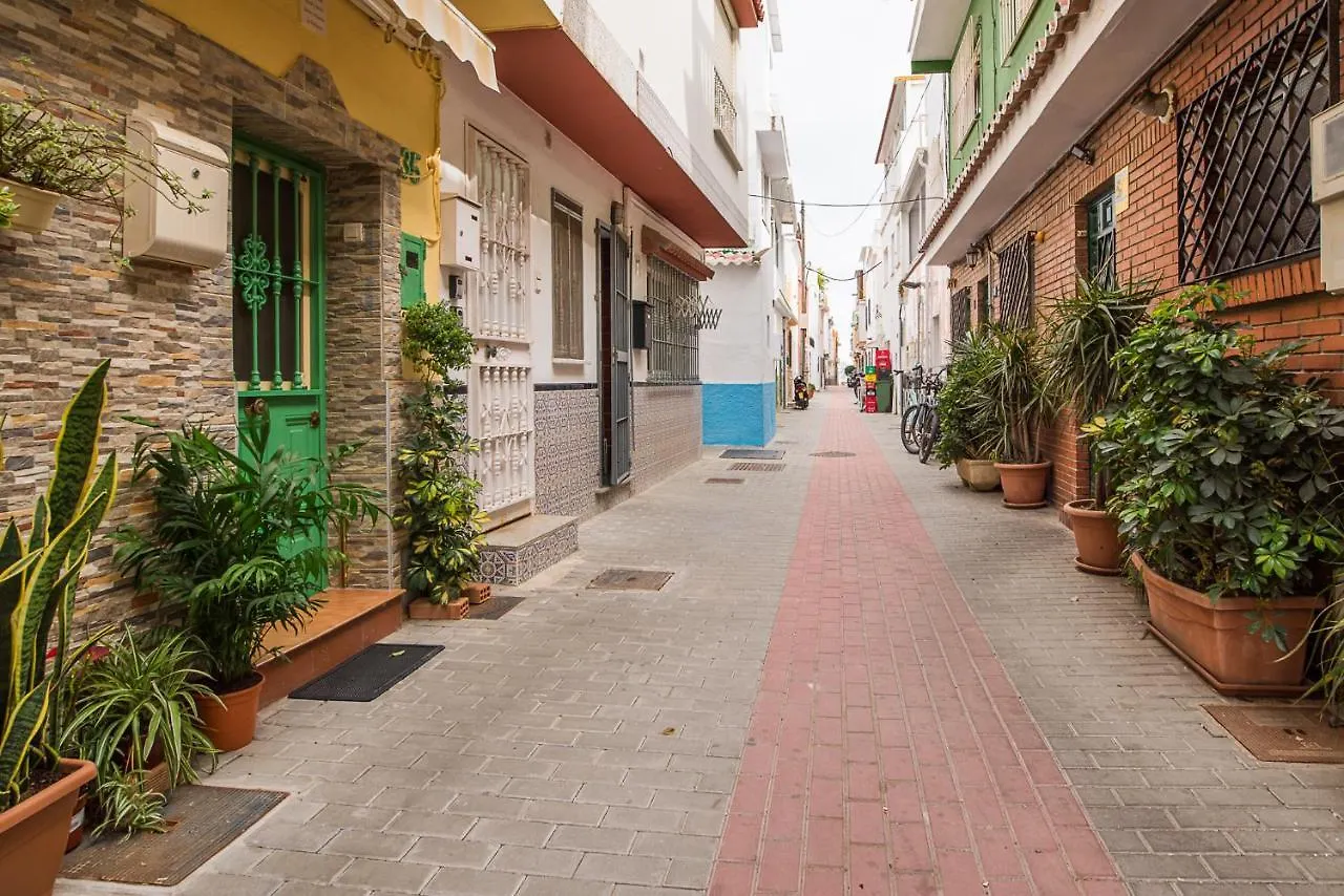 Malagaonbeach 1 - Two Bedrooms - Up To 3 People - 10 Meters Beach Apartment Malaga